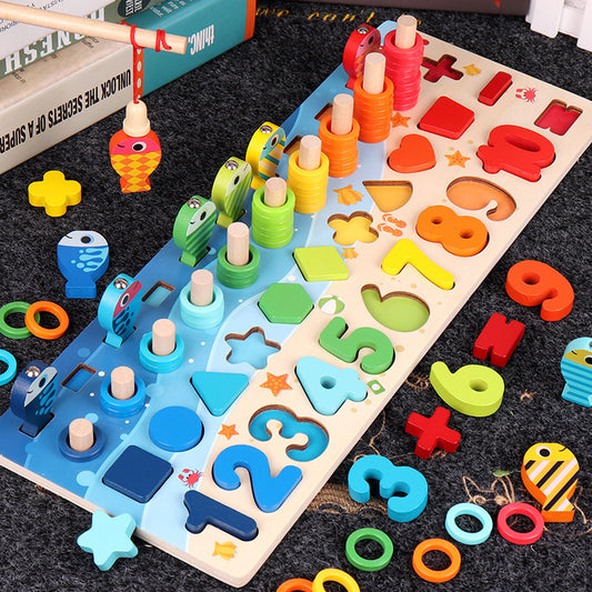 Children 3D Alphabet Number Puzzle Baby Colorful Geometric Digital Letter Educational Toy